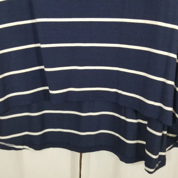NWT Cyrus Plus Striped Tee With Hi-lo Hem - Picture 6 of 6